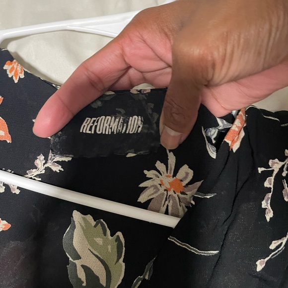 Reformation Dime Floral Mini Wrap Dress size small - Picture 5 of 8